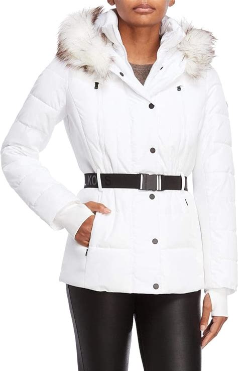 michael kors weisse jacke|michael kors coats for women.